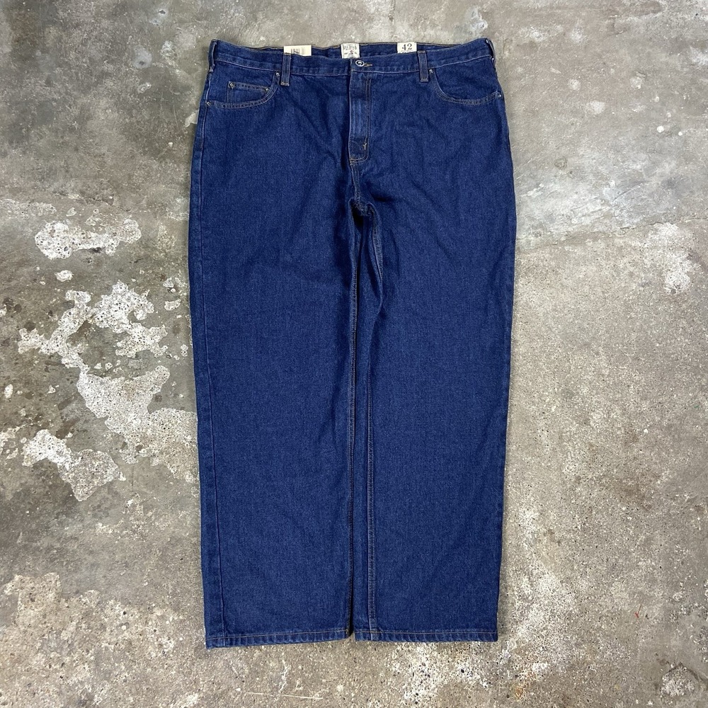 NWT Red Head Jeans Size 42x30 Blue Denim Dark Wash Straight Fit Work Wear New